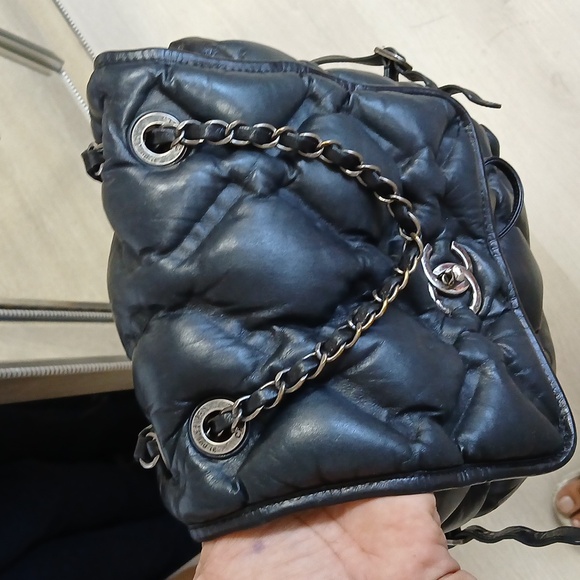 SOLD Chanel Black Quilted Leather Backpack - Picture 5 of 8